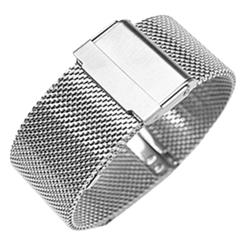 304 Stainless Steel 06 Line Double Safety Buckle Milanese Watch Band Sport Waterproof 12-24mm Double Safety Buckle