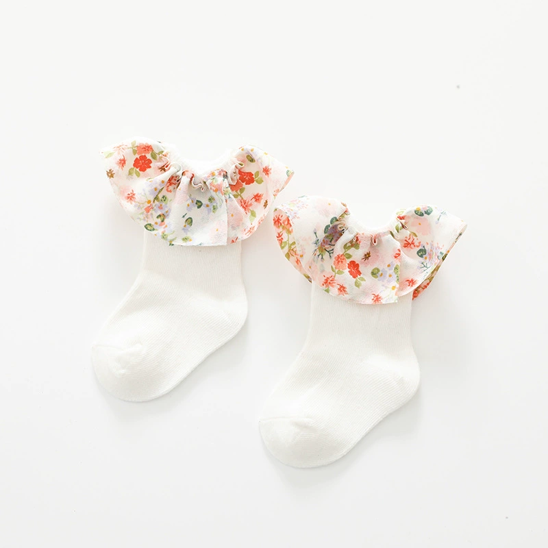Тонкие летние детские осенние Knee Socks для принцессы, до средней длины