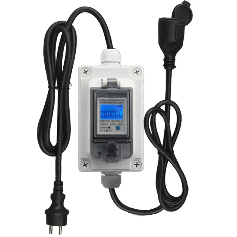 电表欧规220V-250V充电桩取电器新能源房车电动车电摩充电计数器