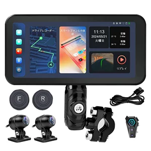 Carplay 6.25 düymlük GPS Naviqatorlu Motosiklet Videoqeydiyyatçısı