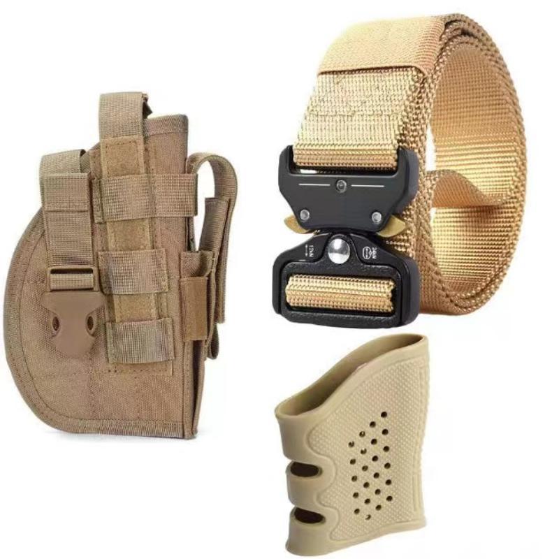 Funda de pistola táctica al aire libre para fanáticos militares transfronterizos, bolsa de pierna de campamento de montañismo al aire libre, funda de pistola invisible táctica de campo CS
