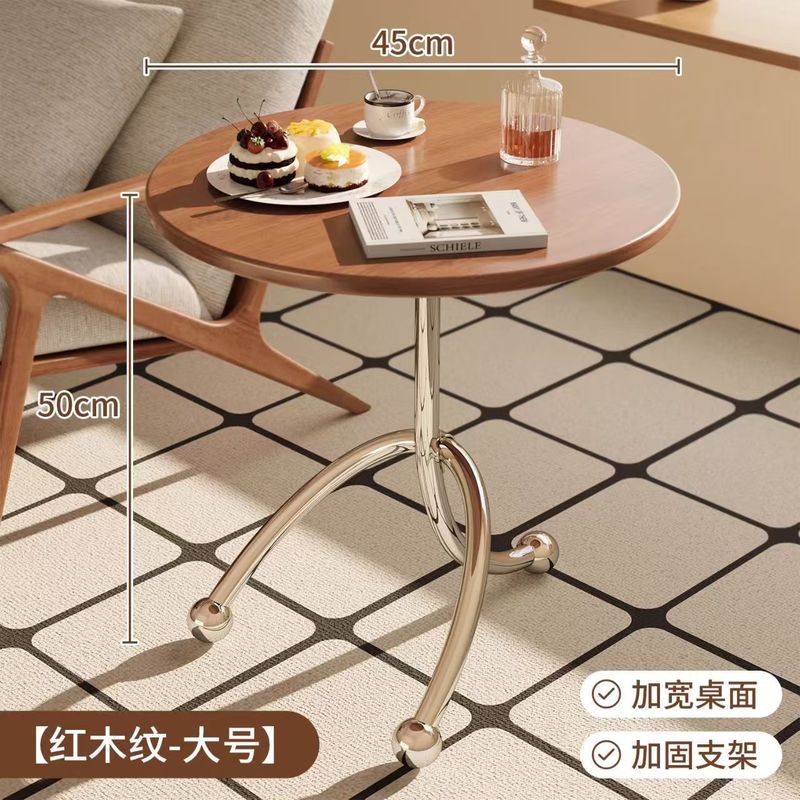 ソファサイドテーブル、リビングルーム、ホームコーヒーテーブル、バルコニー、クリエイティブな小さなラウンドテーブル、中古のシンプルなサイドテーブル、コーナーテーブル、ベッドルームのベッドサイドテーブル|undefined