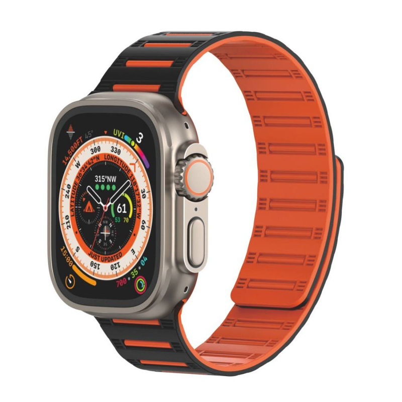 Suitable for Apple Watch S11/10/9/8/7 Ultra3 Cylindrical Magnetic Silicone Sports Strap Suitable for Apple Watch S11/10/9/8/7 Ultra3 Cylindrical Magnetic Silicone Sports Strap