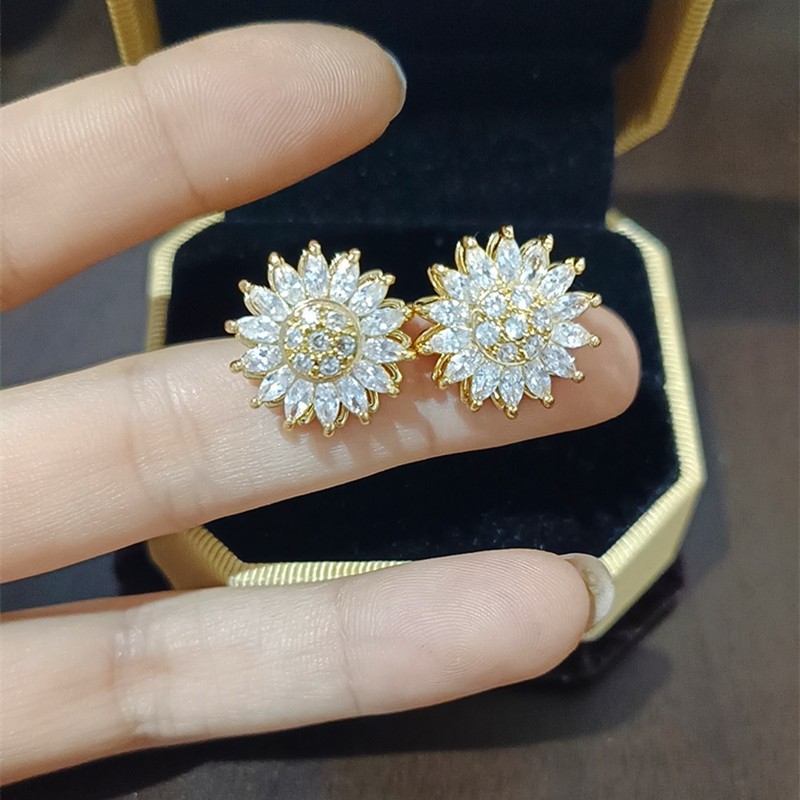 Holiday, Daily Occasion Titanium Steel Simple Style Fashion Plating Flowers Flower Zircon Necklace