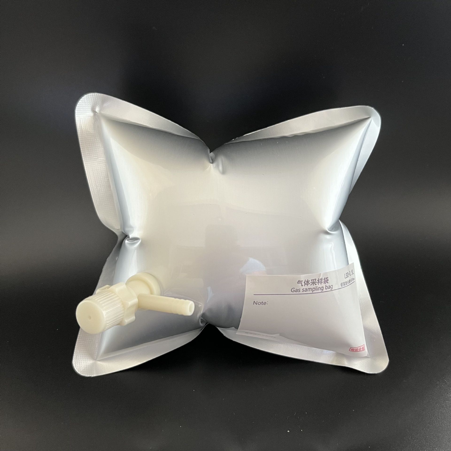 铝箔气体采样袋铝塑复合膜采气袋取样袋单双阀集气袋大气空气收集