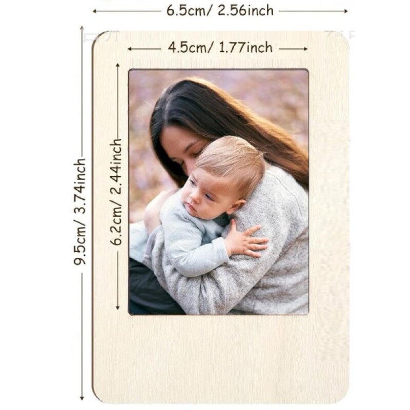 Small photo frame, handmade wooden photo frame, unfinished magnetic DIY photo frame, mini refrigerator magnetic frame, display photo frame Small photo frame, handmade wooden photo frame, unfinished magnetic DIY photo frame, mini refrigerator magnetic frame, display photo frame