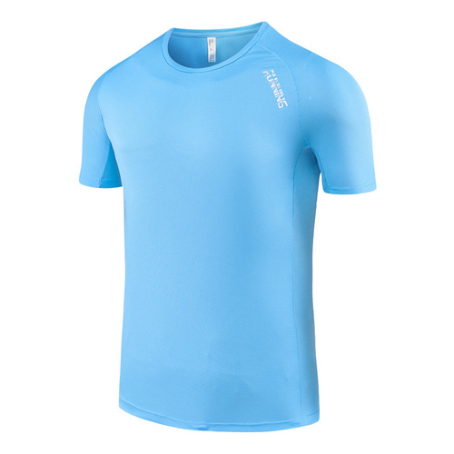 Marathon Race Men's Sports Running T-Shirt Outdoor Breathable Ultra Lightweight Ultra Thin Quick-Dry Shirt High-End Running Club Customization