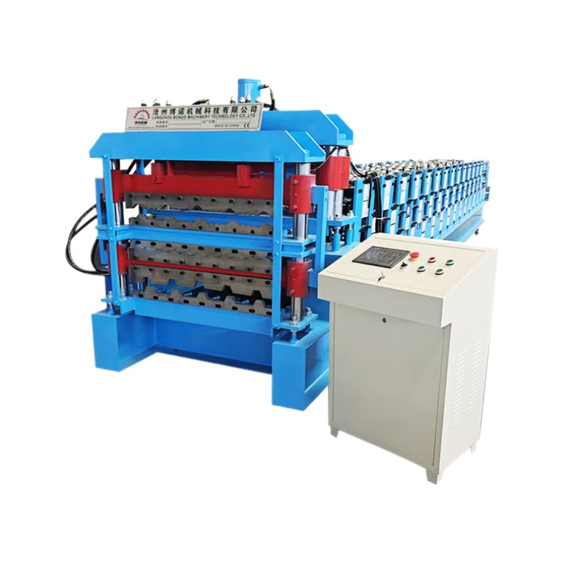 Máquina de prensado de láminas de aluminio, equipo de conformado en frío trapezoidal de tres capas con ondas de agua, totalmente automático, para perfiles de aluminio y acero de color.