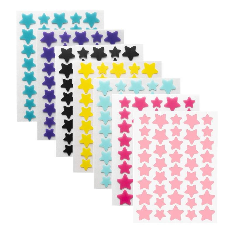 Acne Patch Hydrocolloid Star Stickers, 40 pcs Sheet, Glitter & Clear Color Options, Waterproof