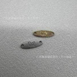 新款服装金属标牌标识牌电铸小马图案挂件合金辅料压铸logo箱包标