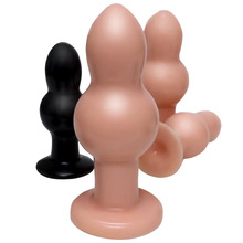 新品大小葫芦娃异形肛塞成人吸盘后庭性玩具sm女用自慰器情趣用品
