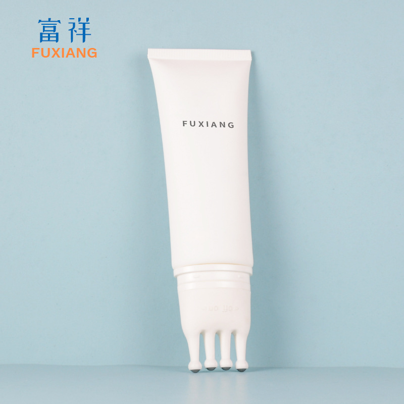 100ml四滚珠生发液包材精华素头皮按摩软管化妆品包装滚珠软管瓶