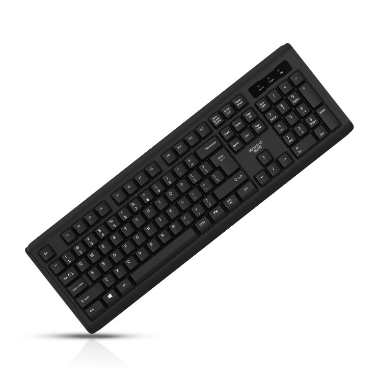 Bamboo Bear 104-Key Full-Size Wireless Keyboard 2.4Ghz Stable Transmission Office Business Keyboard