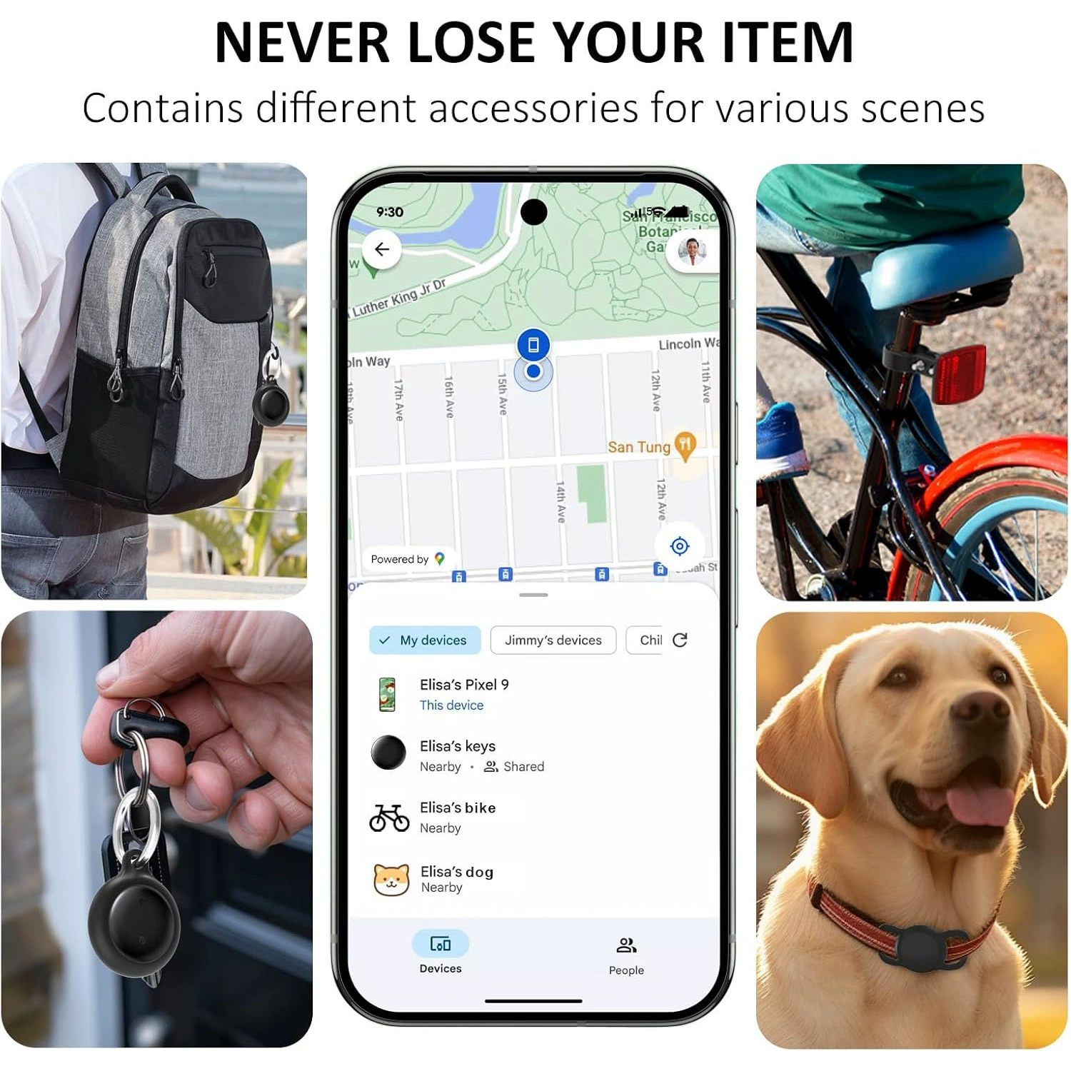 Трекер для Google Android, глобальный позиционер, совместим с Find My Device, антивытерянное устройство