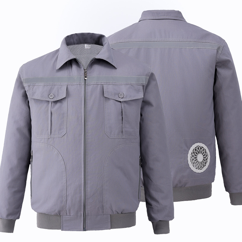 Summer Outdoor Anti-summer Air-conditioning Clothing Anti-scald Wear-resistant Pure Cotton Belt Fan Labor Protection Camouflage Work Clothes for Welders Summer Outdoor Anti-summer Air-conditioning Clothing Anti-scald Wear-resistant Pure Cotton Belt Fan Labor Protection Camouflage Work Clothes for Welders