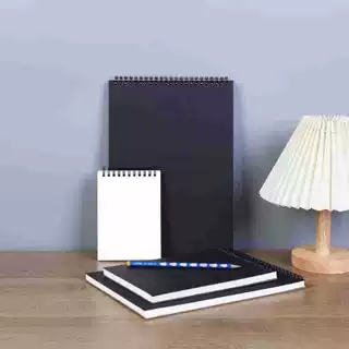 厂家直销LOGO制作现货8开16开A3A4各规格活页牛皮黑卡素描绘画本