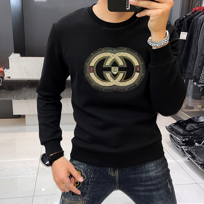 2023 new men's sweatshirt trend hot diam...