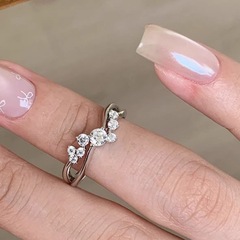フランスのハイエンドのフラッシュクロススターリールスターリング女性用、ファッショナブルな気質、軽い高級感、ニッチ、調整可能、卸売