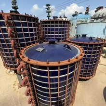 二手搪瓷片冷凝器 碟片片式搪玻璃循环冷却器不锈钢换热器