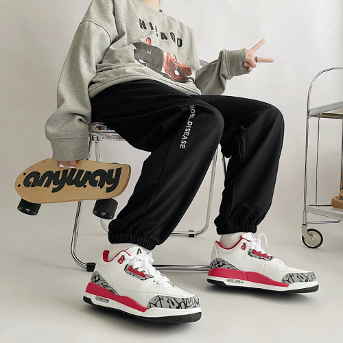  Autumn and Winter New Air Cushion Sports Shoes for Men and Women Students Basketball Shoes Niche Casual White Shoes Couples Running Shoes