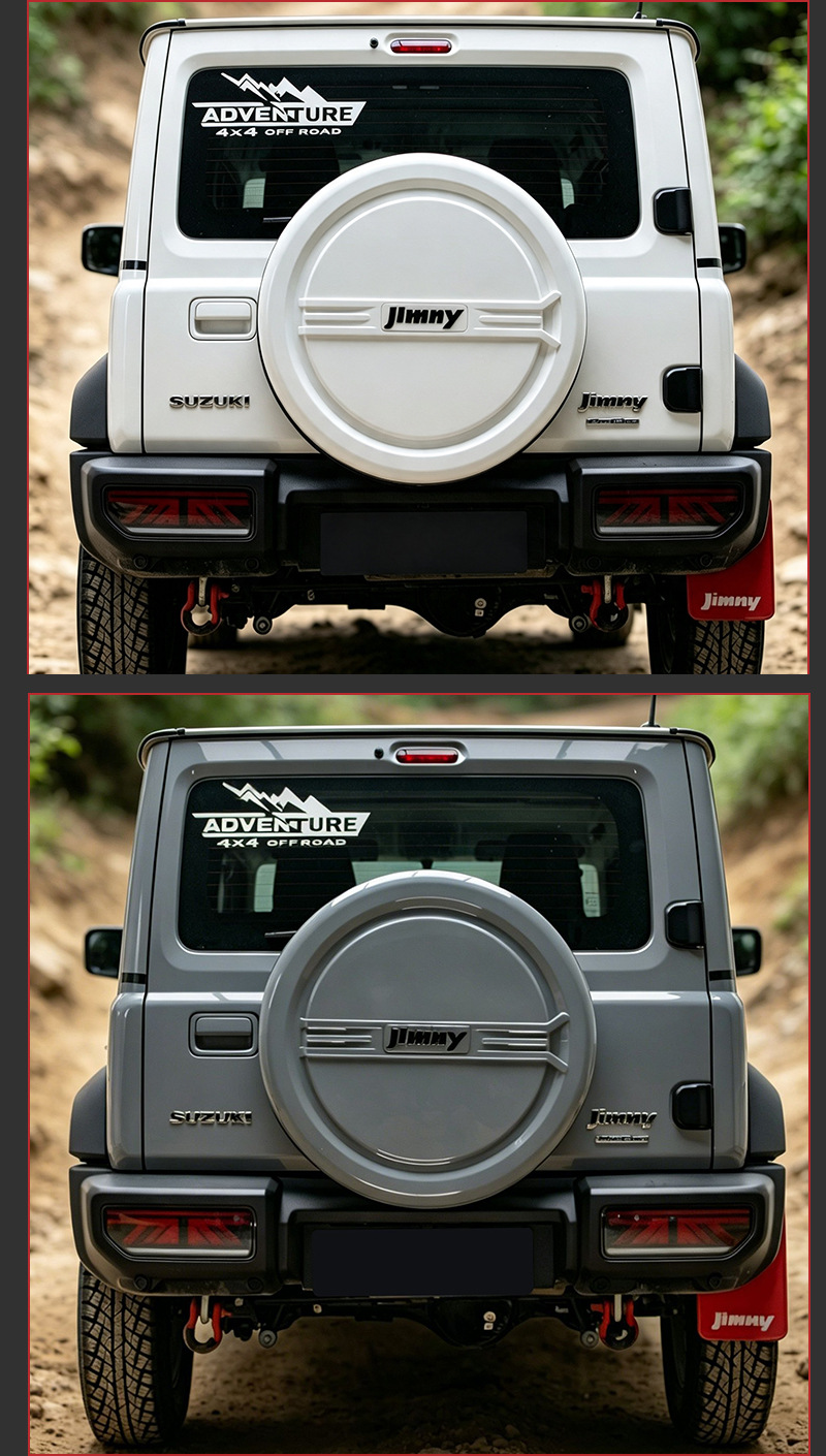 Suitable for 19-26 Suzuki Jimny three/five-door models, rear door spare tire cover protective shell