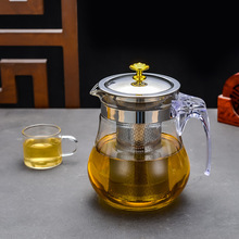 飘逸杯304不锈钢过滤花茶泡茶壶耐高温玻璃家用茶具大容量冲茶馥