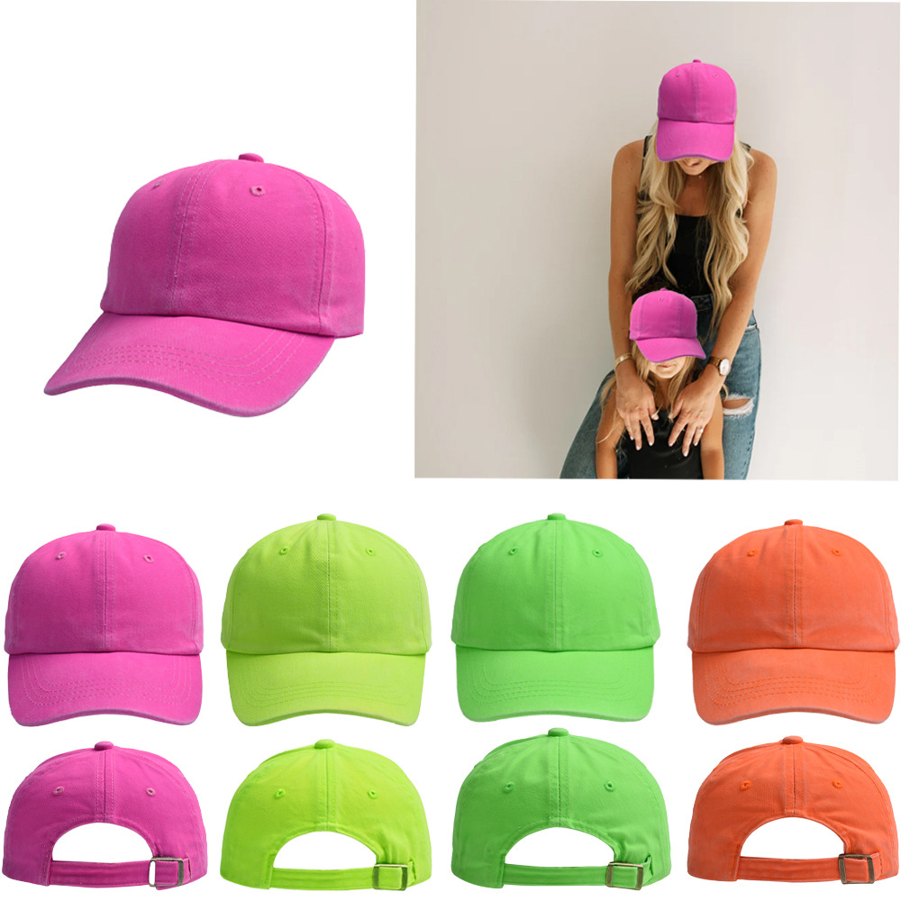 Children Unisex Unisex Basic Simple Style Solid Color Curved Eaves Baseball Cap display picture 1