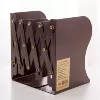 6038 retractable bookend large size without stickers-coffee