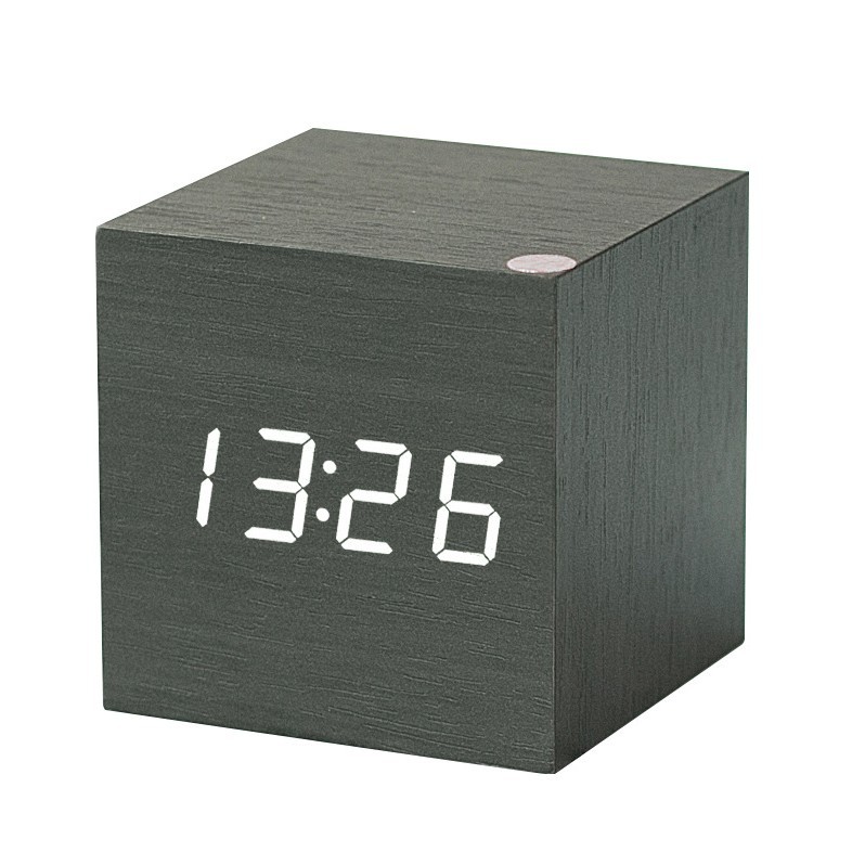 电影同款木质闹钟 时尚家居电子钟 简约声控钟 明星同款可以印刷