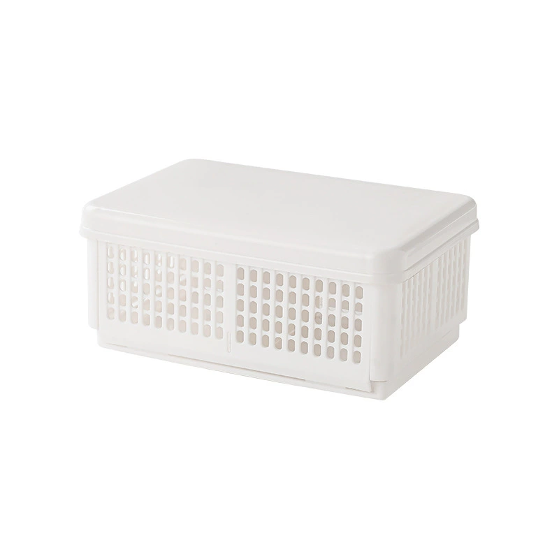 Foldable hollow storage box outdoor portable picnic box with lid microwave heating sandwich box fruit box