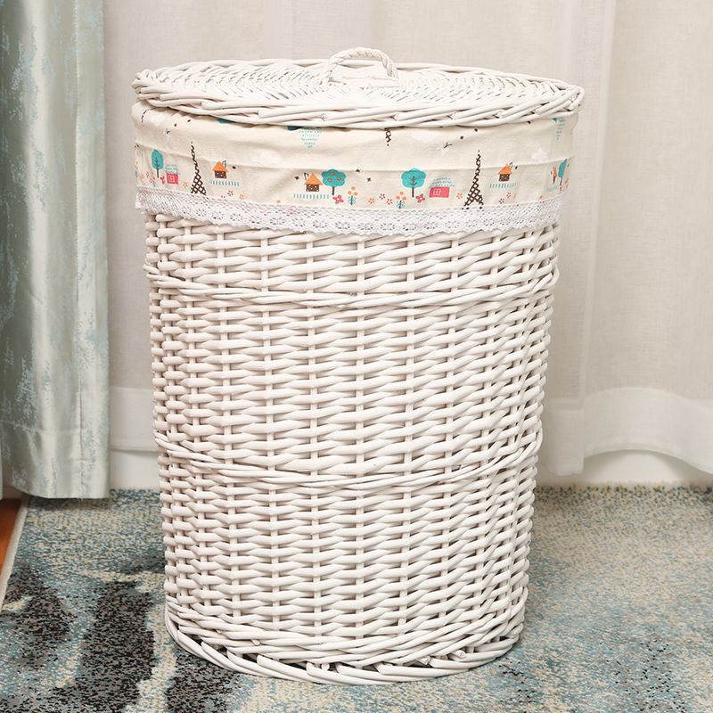 Cesta de almacenamiento de ropa sucia tejida de caña Cesta de ropa sucia Cesta de almacenamiento de ropa sucia