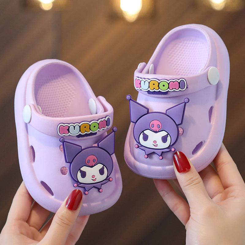 Sanrio Children's Slippers Summer Girls' Baby's Cave Shoes Boys Cartoon Beach Two-Wear Korean-Style Non-Slip Sandals Sanrio Children's Slippers Summer Girls' Baby's Cave Shoes Boys Cartoon Beach Two-Wear Korean-Style Non-Slip Sandals