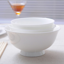 碗家用6個裝高足碗米飯碗骨瓷碗簡易網紅小碗組合餐具套裝碗批發