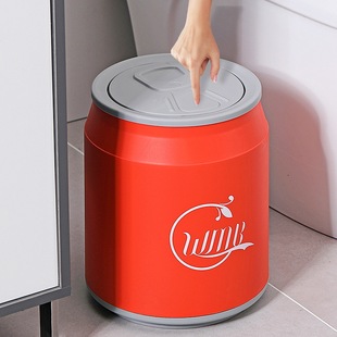 Trash Can Household Large Large Capacity Press Can Coke Storage Bucket Living Room Bathroom Lid Trash Bin