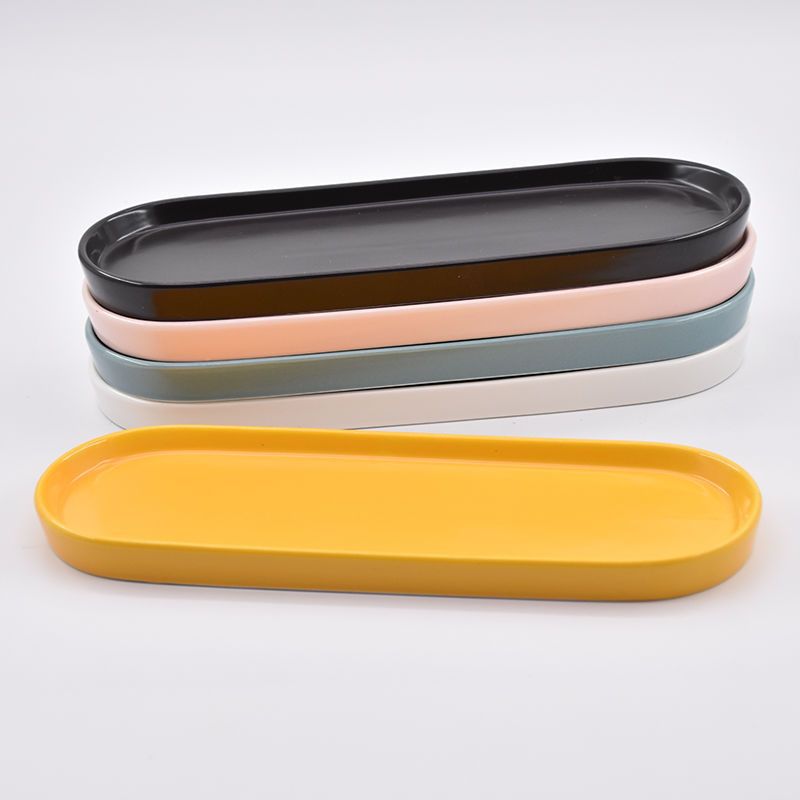 Plato rectangular cubiertos nórdicos en el viento de la red de jóvenes creativas cerámicas sushi postres aperitivos