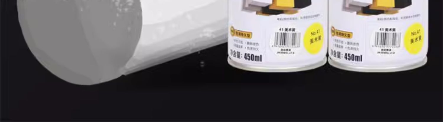 Black automatic hand-cranked self-spray paint matte bright matte matte black paint car rust-proof plastic paint