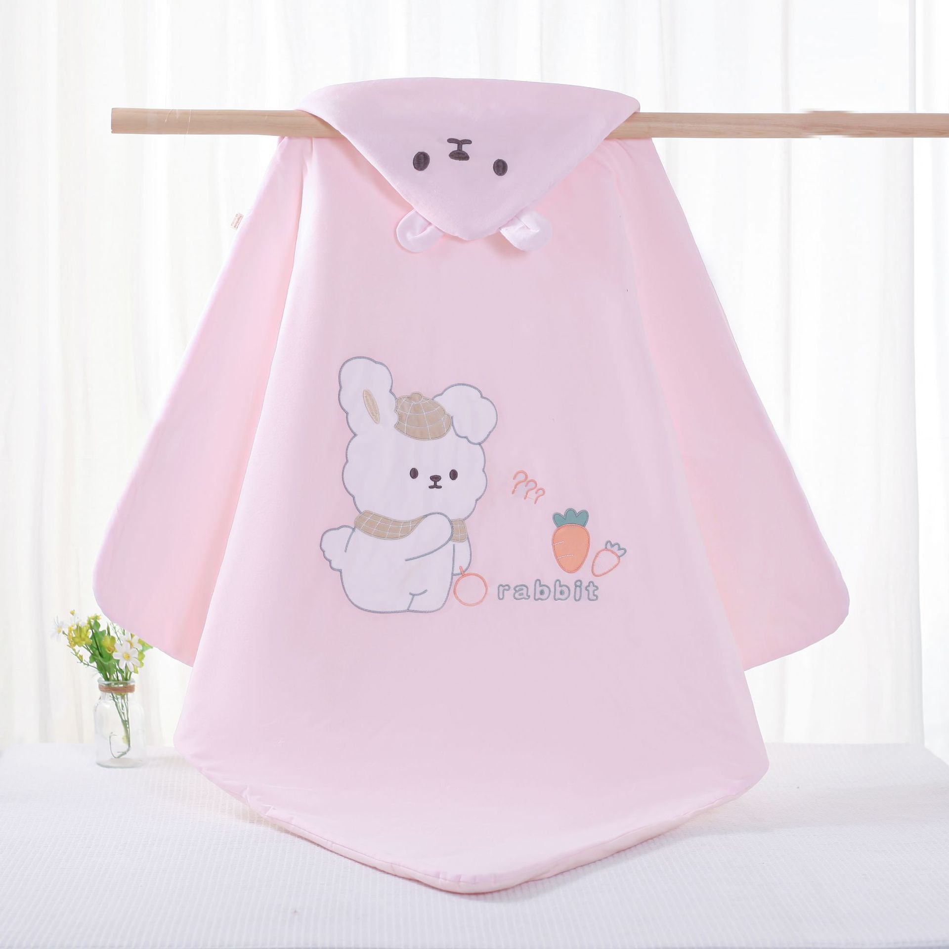 8132 작은 토끼 얇은 코튼 핑크
