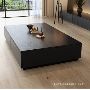 Wabi-Sabi Style Solid Wood Coffee Table Living Room 2025 New Home Light Luxury High-End Small Apartment Coffee Table Tv Cabinet Combination