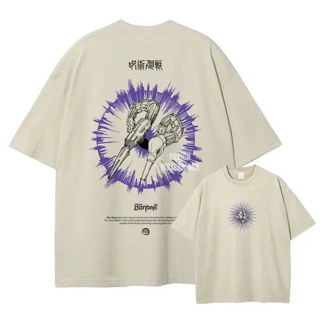 Футболка anime Jujutsu Kaisen ретро-варёная, принт Sukuna Choso Gojō, размеры S–XXXL