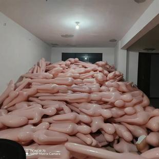 Cross-Border Halloween Simulation Horror Corpse Props Secret Room Haunted House Atmosphere Inflatable Dummy Ornaments Inflatable Corpse
