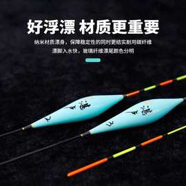 化氏湛卢化绍新浮漂纳米浮标综合混养鲫鲤鱼黑坑野钓鲢鳙加粗立漂