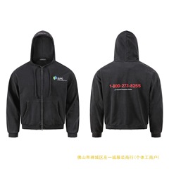 高版本 GRAILZ ICON 刺绣字母小众潮牌男宽松排扣连帽卫衣帽衫女