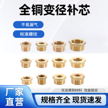 全铜补芯4分转6分变一寸压力表内外丝接头1分转2分变3分补芯配件