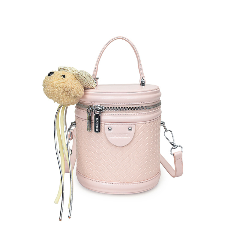 Bolsos de cubo de mano de alta sensación de tejido, bolsas de mano de mujer transfronterizas nuevas moda portátiles de lujo ligero bolsas de hombro