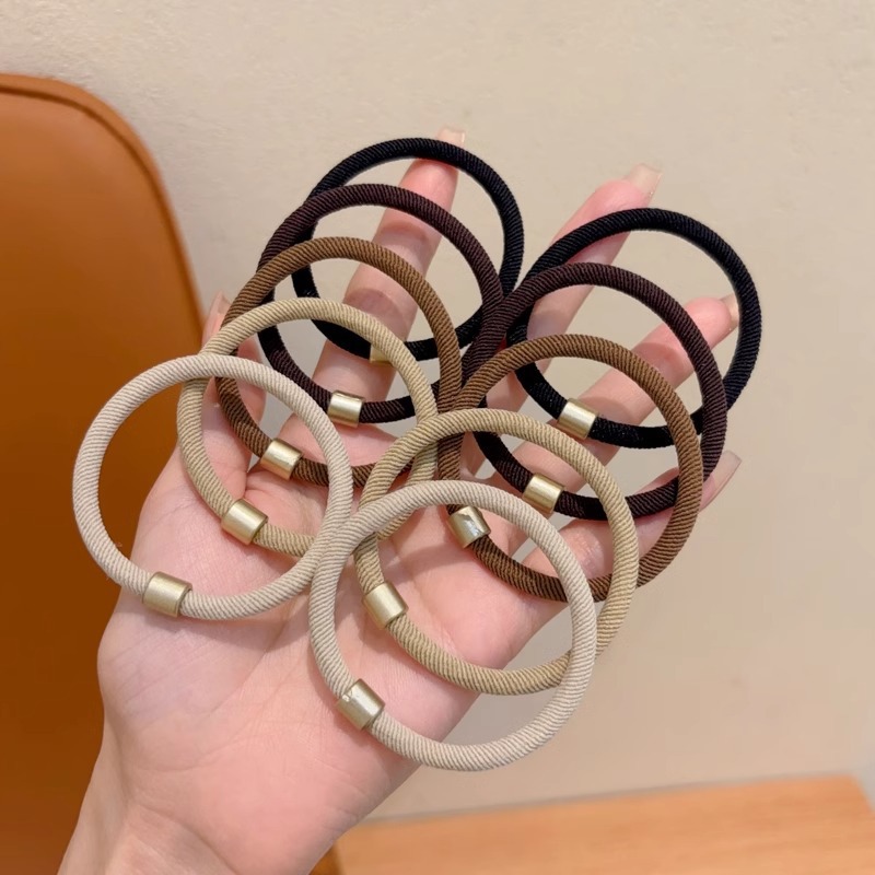 Correa curry para mujeres cuerdas de cabeza de cola de caballo alta anillo de cabello duradero verano 2025 nuevo cabello de alta elasticidad para adultos