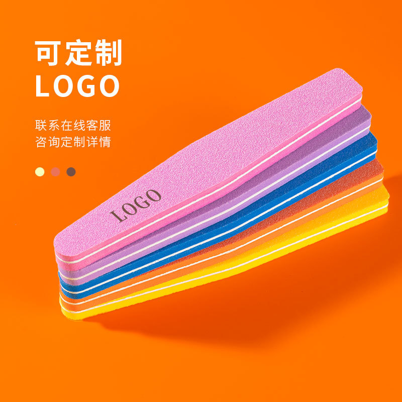 Sponge Nail File, Double-Sided Abrasive Strip, Manicure Tool, Wear-Resistant Thick Strip, Nail Polishing Stick
