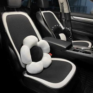 Car Cushion Summer Cool Breathable Ice Silk Mesh Non-slip Cushion Five-seat Universal Four Seasons Car Cushion