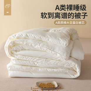 Soy Fiber Quilt Class a Summer Cool Quilt 2025 New Air-Conditioned Quilt Pure Cotton Spring & Fall Quilt Universal Soybean Quilt for All Seasons