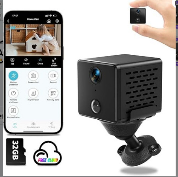 跨境款高清家用低功耗智能监控录像机电池WIFI摄像机无线监控摄头|undefined