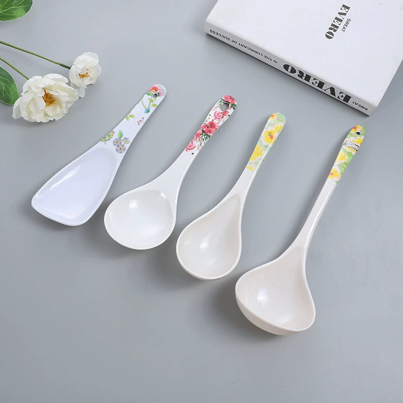 Фабрика прямые поставки меламина длинной ручкой Ложка суповая ложка имитация фарфоровой ложки 028 ложка два доллара магазин питания